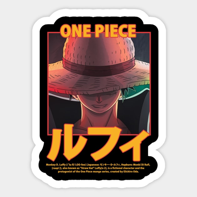 monkey d luffy Sticker by HokiShop